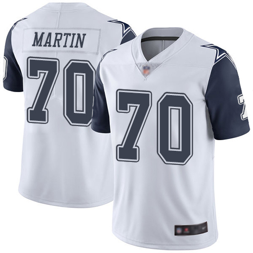 Men Dallas Cowboys Limited White Zack Martin #70 Rush Vapor Untouchable NFL Jersey